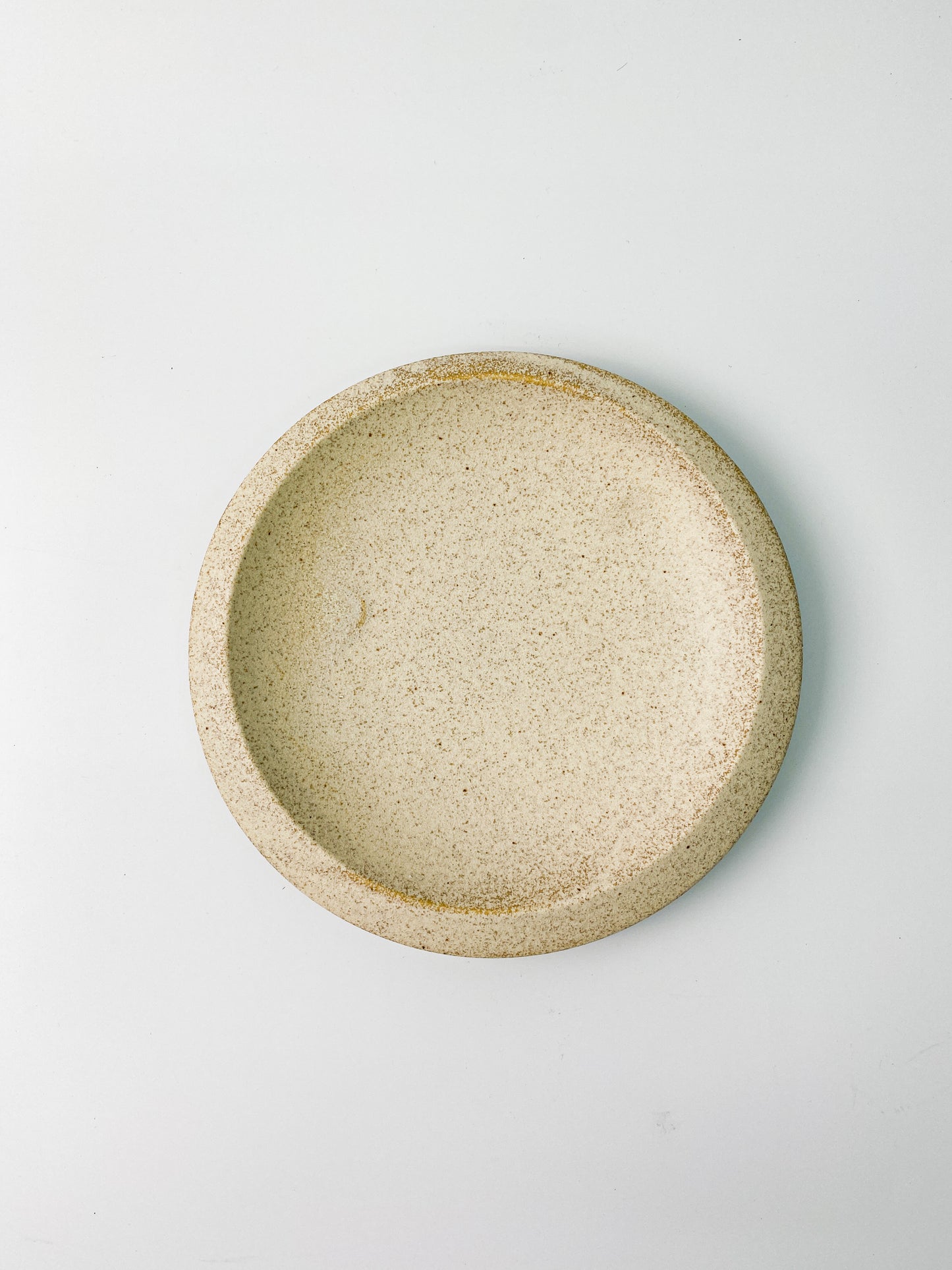 日本製美濃燒 磨砂平盤(米白色) (24cm) | Japanese Mino Ware Porto Natural Shallow Plate (Beige) (24cm)