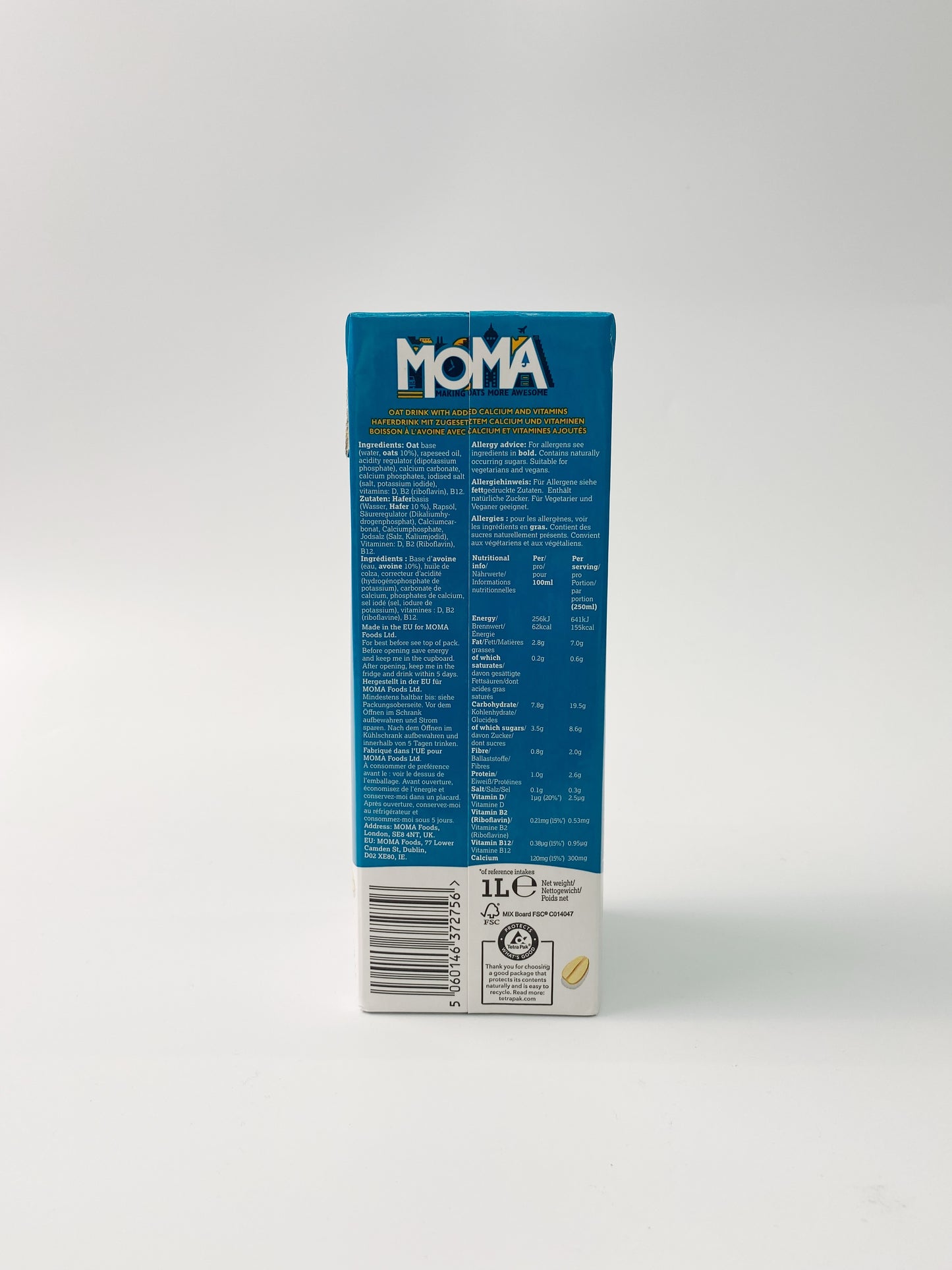 MOMA咖啡師燕麥奶 | MOMA Barista Oat Milk (1000ml)