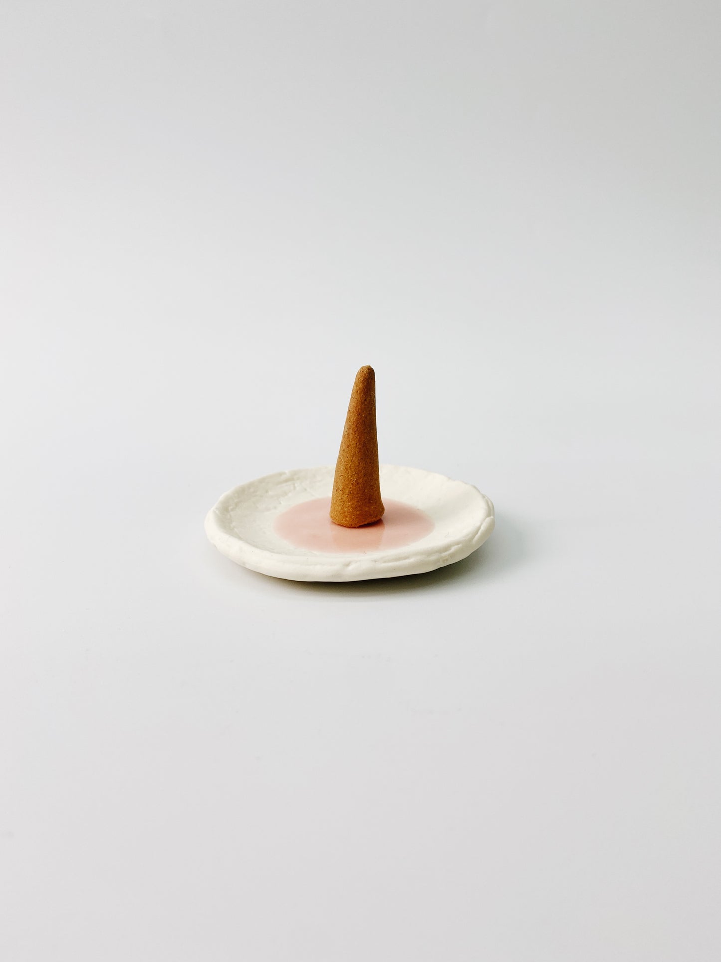 日本製瀨戶燒 香台 (淺粉色) | Japanese Seto Ware Incense Holder (Light Pink)
