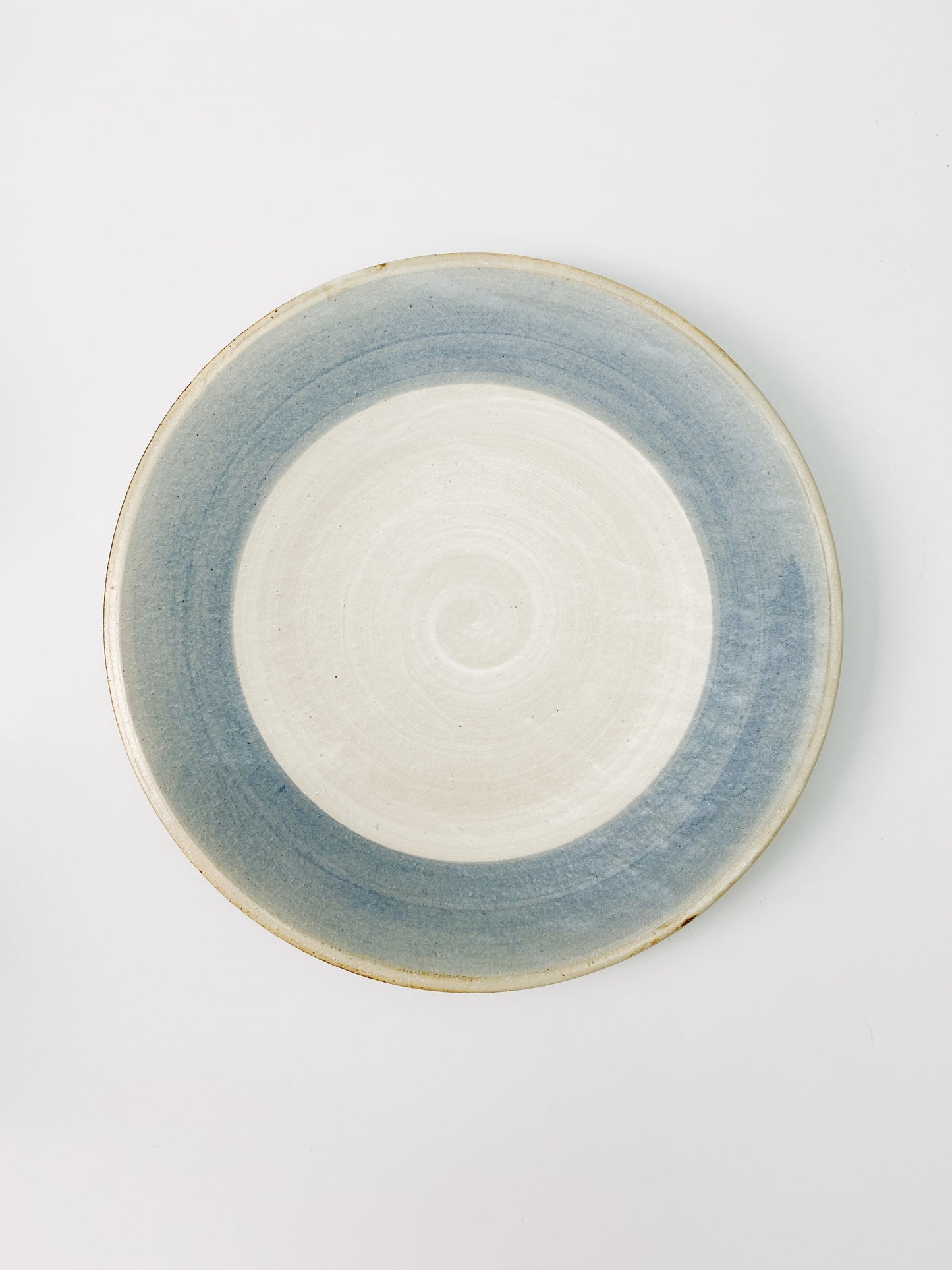 日本製美濃燒 藍色大圓碟 | Japanese Mino Ware Large Round Blue Plate