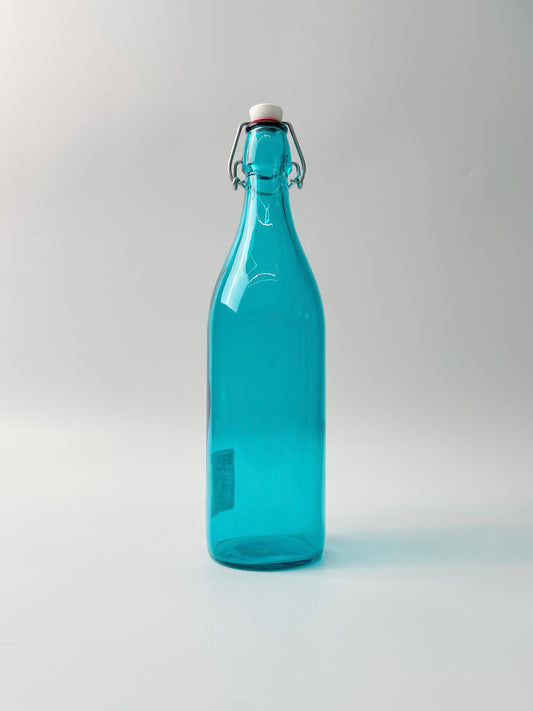 意大利製 Bormioli Rocco 玻璃樽 (天藍色) | Made in Italy Bormioli Rocco Giara Bottle (Sky Blue)