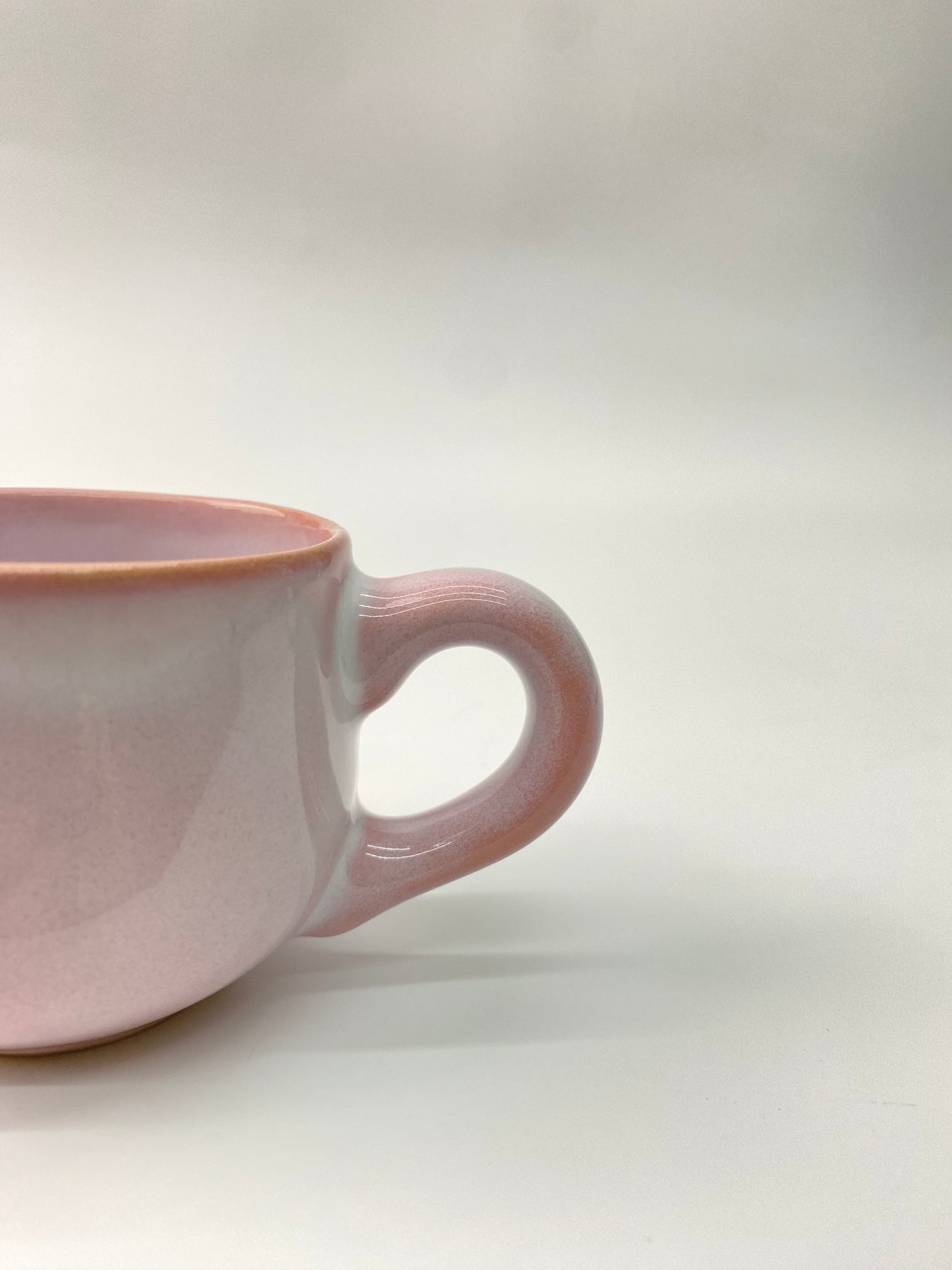 日本製萩燒 天龍窯玻璃釉杯碟套裝(粉紅色)｜Japanese Hagi Ware Tenryu Kiln Mug and Plate Set(Pink)