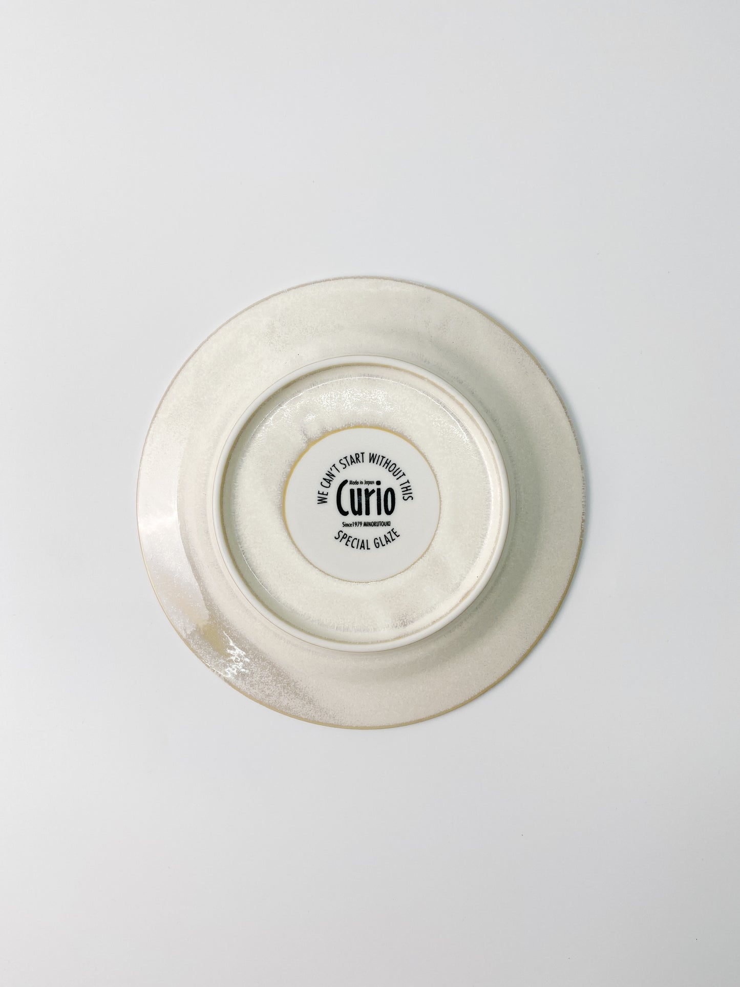 日本製美濃燒 Minorutouki 陶瓷碟(米色) | Japanese Mino Ware Minorutouki Plate (Beige)