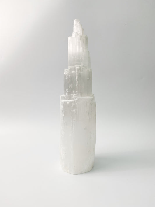 石膏柱「療癒之石」|  Selenite Tower