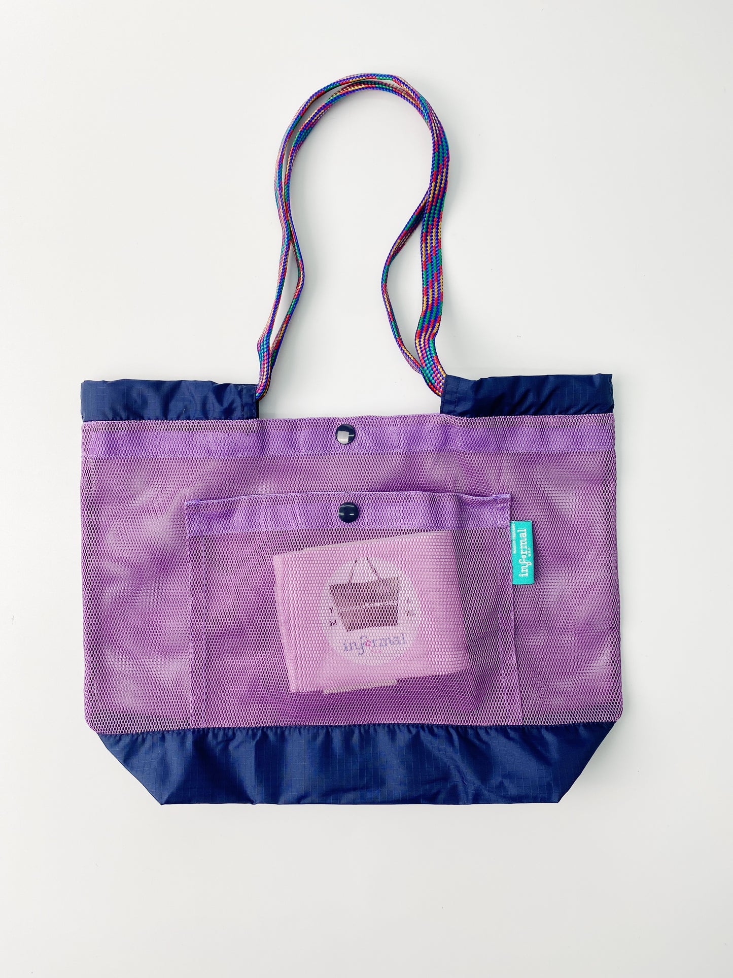 Informal Bag Mesh Checkout Bag Size S(Violet)