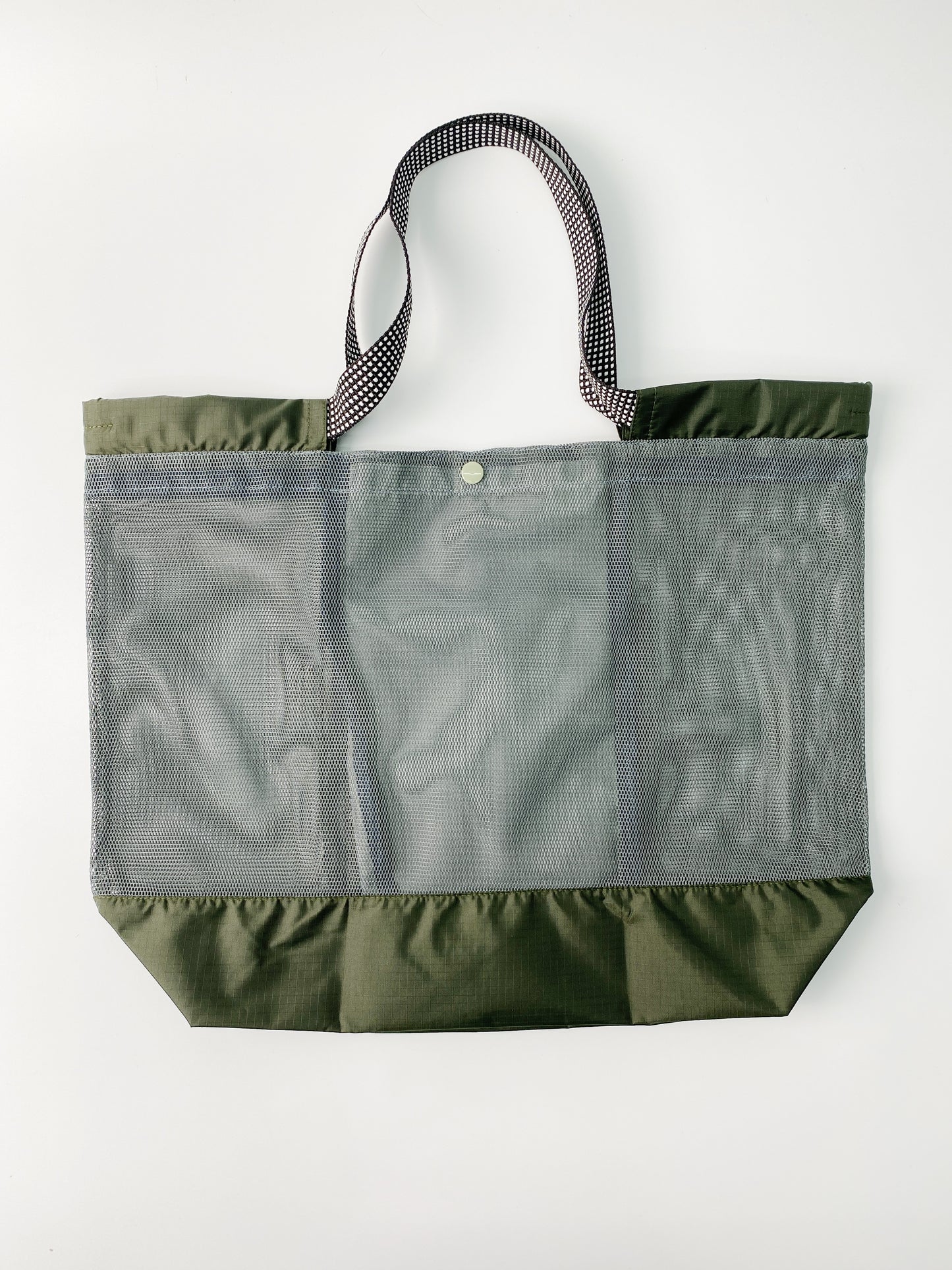 Informal Bag Mesh Checkout Bag Size M (Green + Grey)