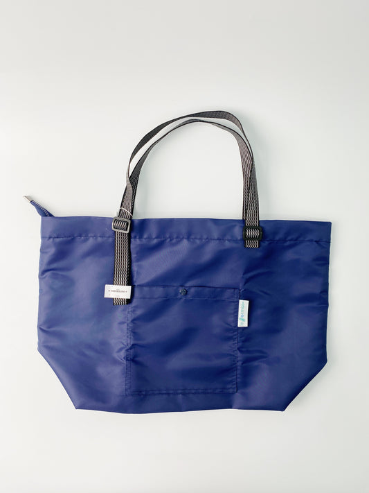 Informal Bag C-bag Zipper Nylon Twill Navy