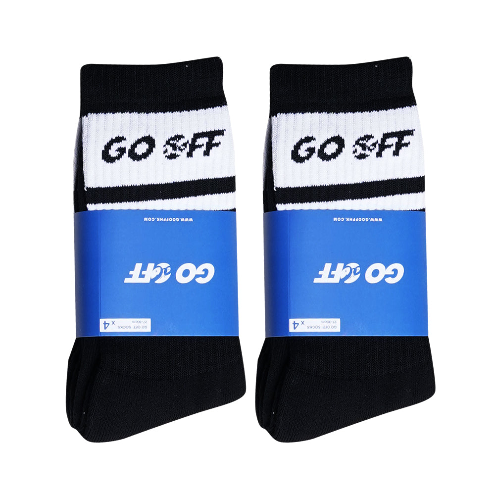 GO OFF LOGO LOGO SUMMER SOCKS (BLACK）(SS22ACC001BL)