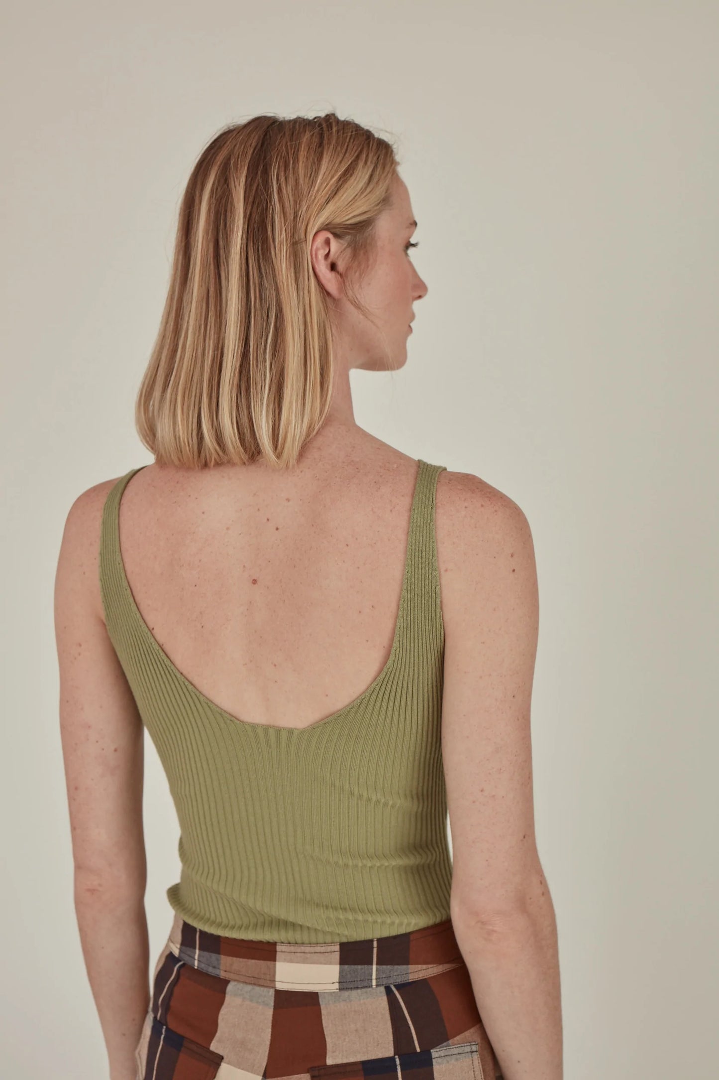 Matter Matters For All Hours / Ribbed Knit Tank Top • Mint