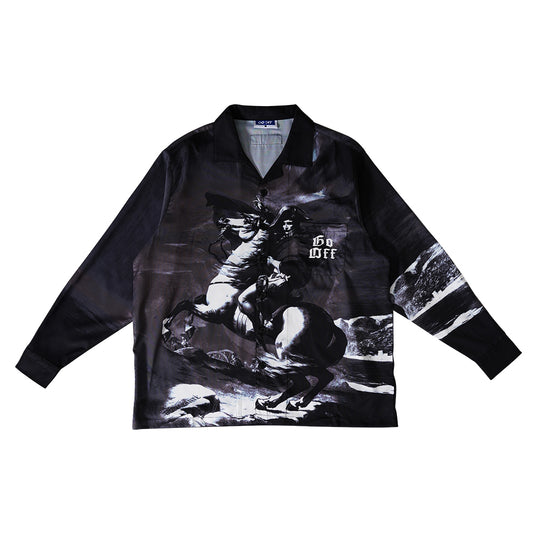 GO OFF NB HAWAIIAN SHIRT (BLACK)