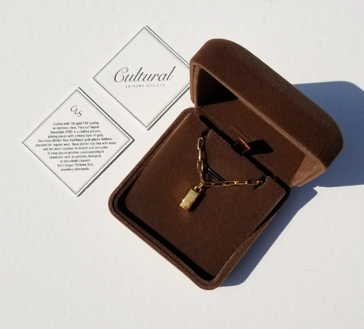 Matter Matters Mini Fine Gold Bar Necklace