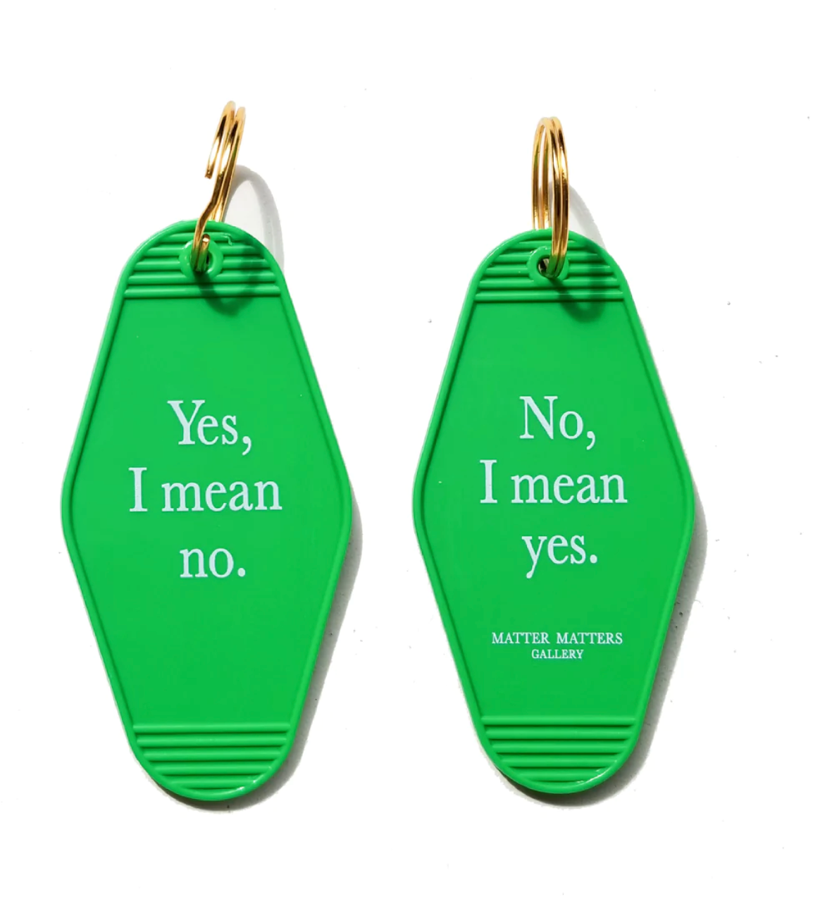 Keyring • Green • Yes, No.