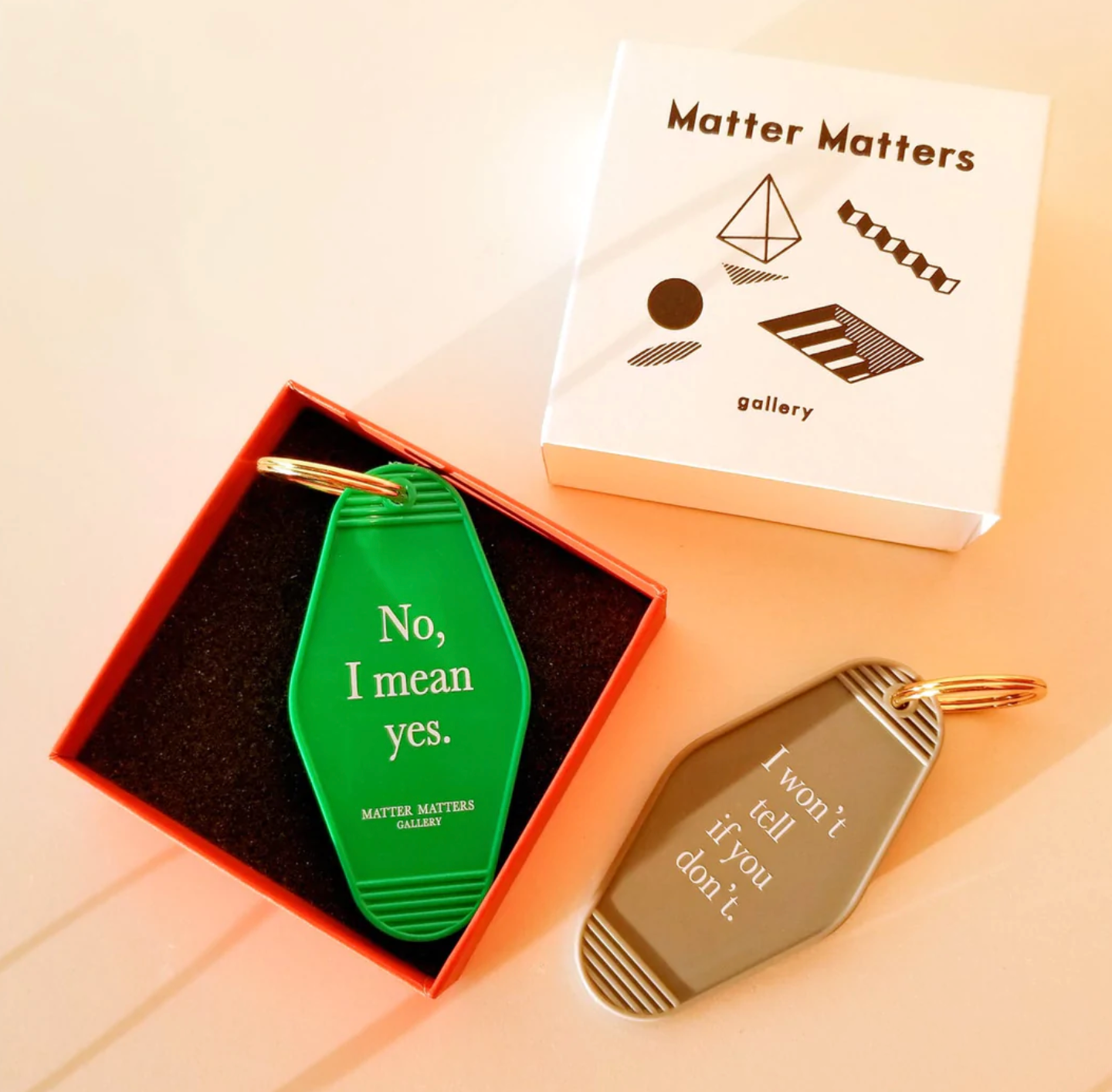 Keyring • Green • Yes, No.