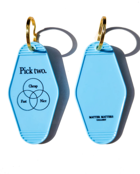 Matter Matters Keyring • Light Blue • Pick two.