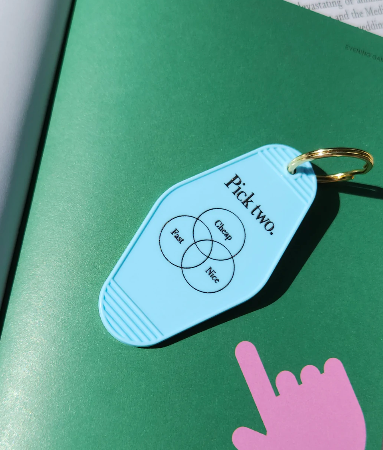 Matter Matters Keyring • Light Blue • Pick two.