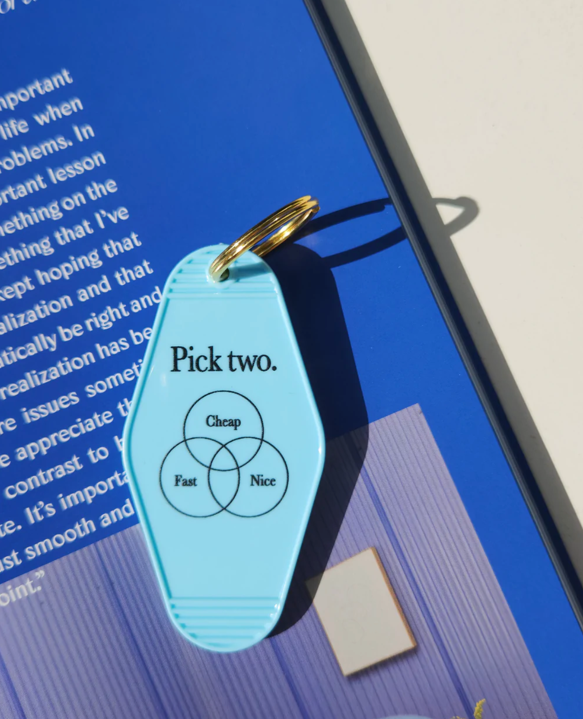 Matter Matters Keyring • Light Blue • Pick two.