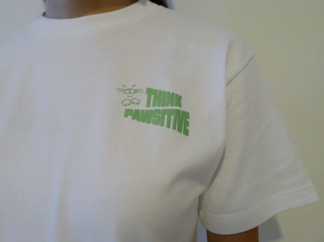 Aly Good Vibes - "Think Pawsitive" T-Shirt
