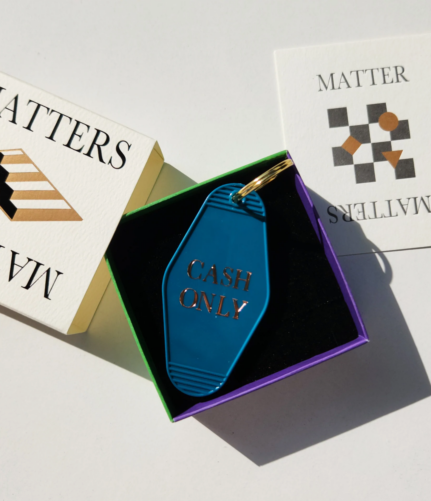 Matter Matters Keyring • Teal • CASH ONLY