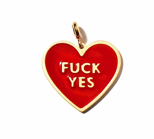Matter Matters Fuck Yes Earring • Red / Reversible