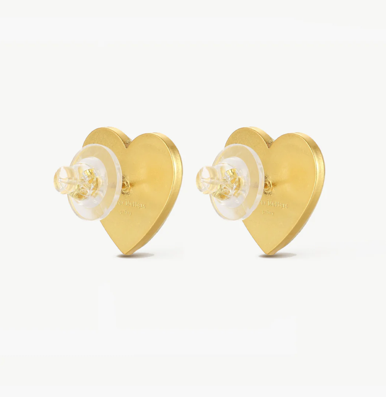Matter Matters Puffy Heart Studs • Wine