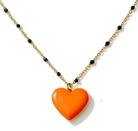 Matter Matters Follow Your Heart Necklace • Orange & Yellow