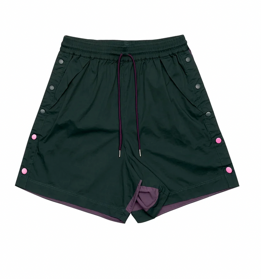 ISLA Team Tearaway Shorts (Two-Tone) - Forest Green x Purple