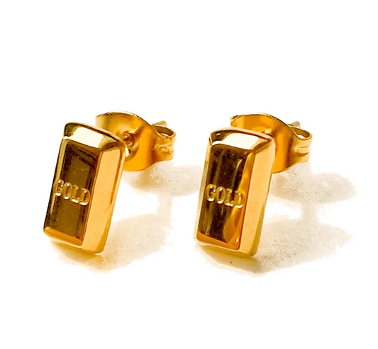 Matter Matters Mini Gold Bar Studs