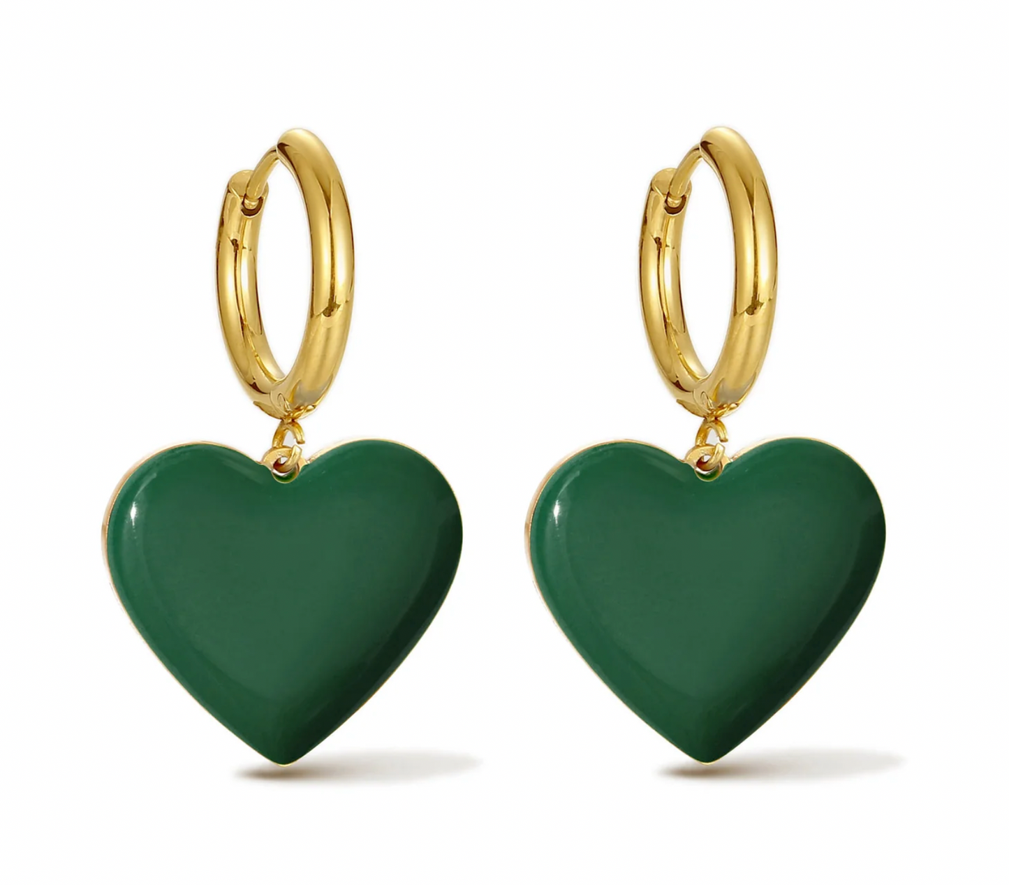 Hold Your Heart / Hoops • Pink & Forest Green
