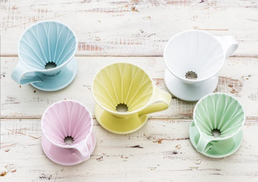 日本有田燒 三洋花瓣咖啡濾杯 | Japanese Arita Ware Cafec Flower Coffee Dripper