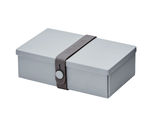 丹麥製造 Uhmm 可重用食物盒 | Uhmm No. 01 Light Grey Box/ Dark Grey Strap
