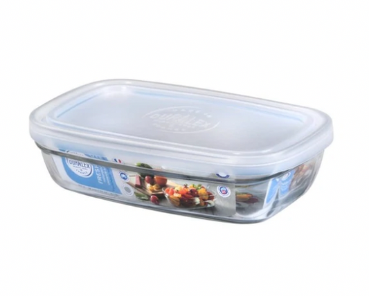 【法國製 Made in France】Duralex長方形保鮮盒 | Duralex Freshbox with Frosted Lid (370ml)