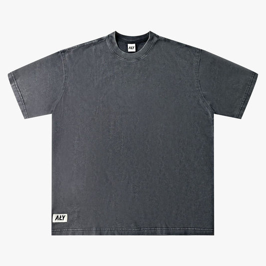 Aly Good Vibes - Washed Tee (Grey )(Adult Size)
