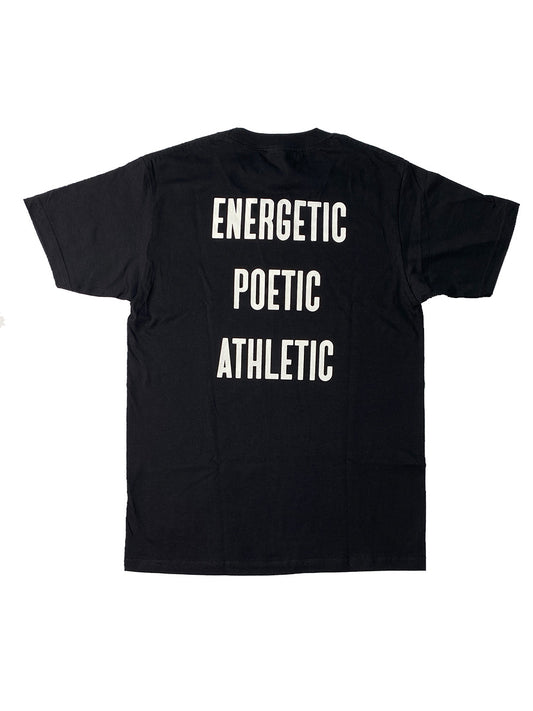 YEARS - "ENERGETIC POETIC ATHLETIC" Tee (Black)