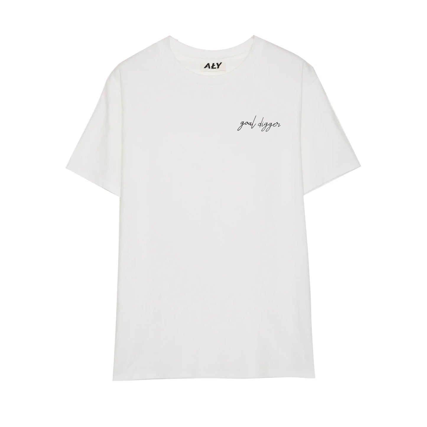 Aly Good Vibes - Goal Digger Tee (Adult Size) (White)