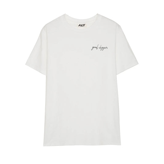 Aly Good Vibes - Goal Digger Tee (White)