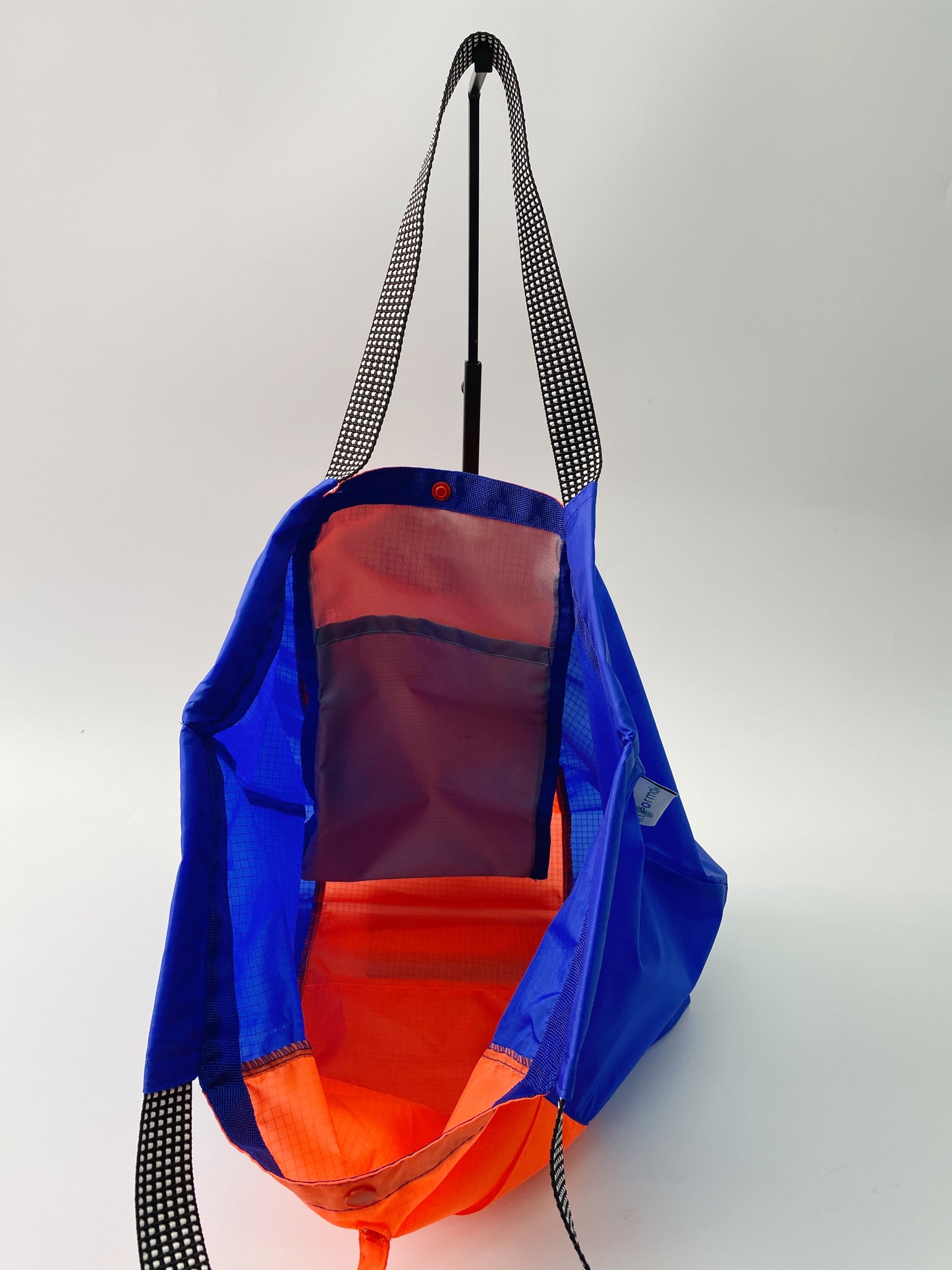 Informal Bag Multicolors Checkout Bag (Orange & Easy blue)