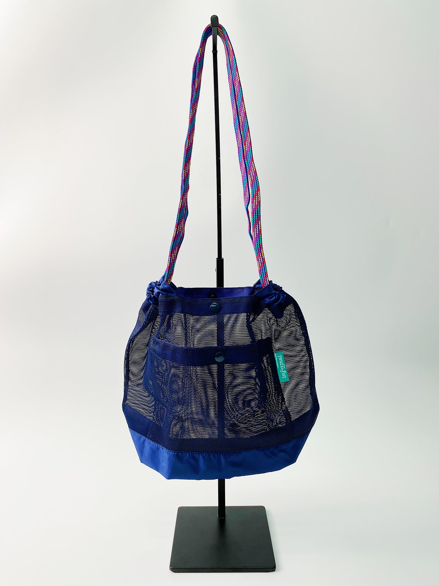 Informal Bag Mesh Checkout Bag Size S(Navy)