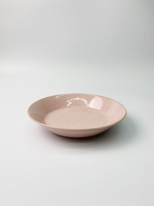 日本製美濃燒 簡約粉紅色陶瓷碟 | Japanese Mino Ware Everyday Pink Ceramic Plate